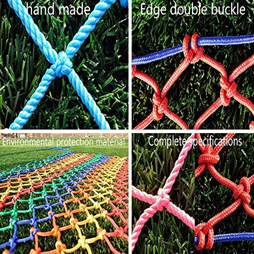 WYYZH Red de Cuerda de Nailon Red de Seguridad Balcón Baranda Escaleras Valla contra Caídas Red de Seguridad para Niños Red de Decoración de Jardín Color : 10mm Rope, Size : 4x6m(13x20ft)