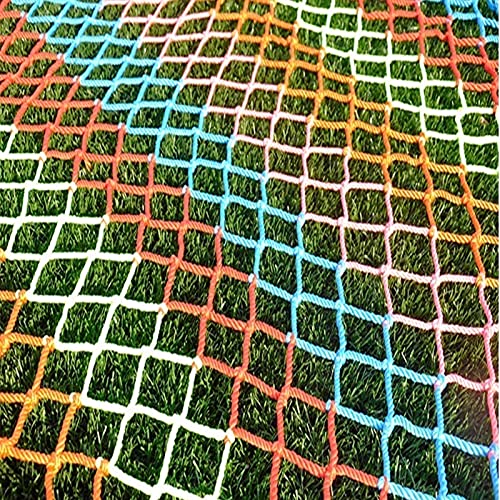 WYYZH Red de Cuerda de Nailon Red de Seguridad Balcón Baranda Escaleras Valla contra Caídas Red de Seguridad para Niños Red de Decoración de Jardín Color : 10mm Rope, Size : 4x6m(13x20ft)