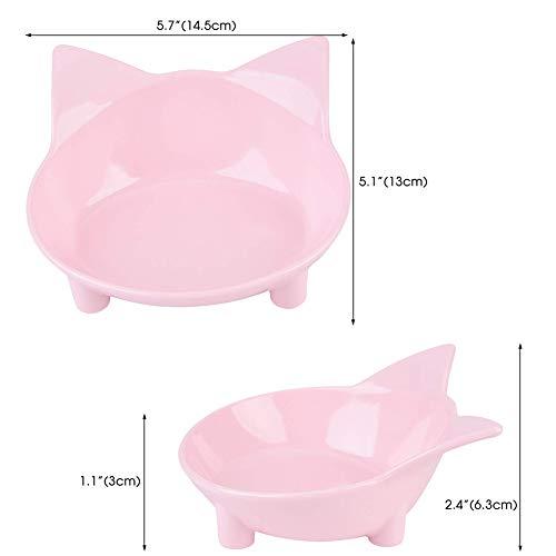 xihan123 Bebedero Gatos El Plastico Comederos para Gatos Personalidad Bebedero Gatos para Mascotas Pequeñas Medianas Y Grandes Viaje Cámping Uso Doméstico Exterior 3pcs-d
