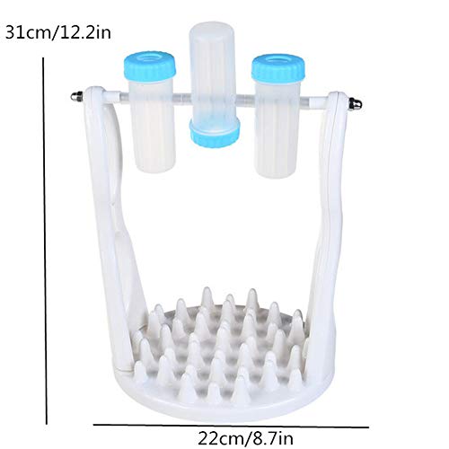 xihan123 Comedero para Perros Gel De Sílice Comedero Perros Lento Personalidad Dispensador Comida Gatos para Viaje Cámping Uso Doméstico Exterior Cachorro Y Gatito Blue