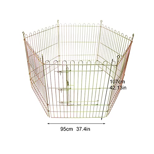 xinxinchaoshi Valla para Animales Pey Playpen - Malla Interior/al Aire Libre Pantera Abierta Air Pantalla de Metal Plegable Pet Pet Pista DE Puertos Recinto para Perros