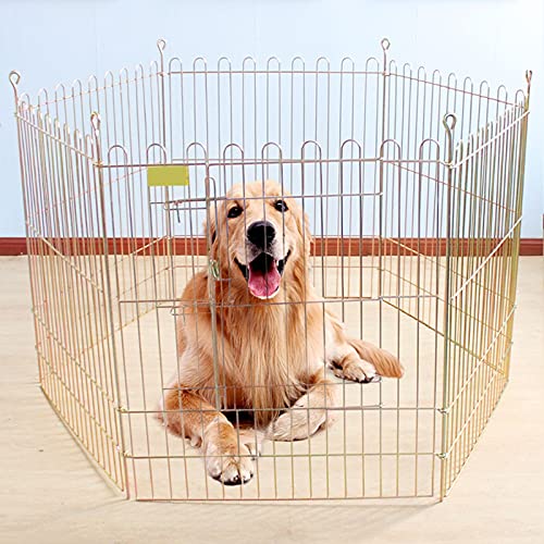 xinxinchaoshi Valla para Animales Pey Playpen - Malla Interior/al Aire Libre Pantera Abierta Air Pantalla de Metal Plegable Pet Pet Pista DE Puertos Recinto para Perros