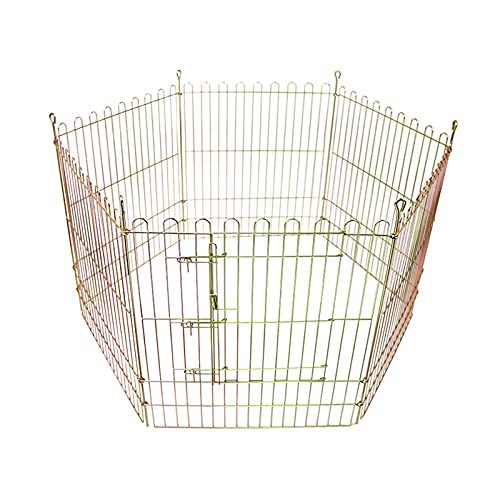 xinxinchaoshi Valla para Animales Pey Playpen - Malla Interior/al Aire Libre Pantera Abierta Air Pantalla de Metal Plegable Pet Pet Pista DE Puertos Recinto para Perros