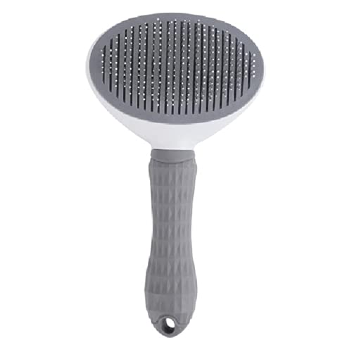 XKUN Cepillo para Perros Peinado para Perros Peine Peinera Cat Flea Mascotas Suministros para Mascotas Peine Peine Cat Comiencho Herramientas Herramientas De Aseo Automático Cepillo Trimmer-Pink