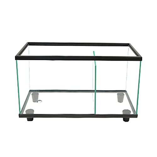 Xu Yuan Jia-Shop Tortuguera Tortuga Tank Turtle Sala de Estar Pequeño Pez Polocultura Ecological Tanque Paisaje Goldfish Vidrio Hogar Sin Tanque de Peces Agua Integrado Tortuguero (Size : L)