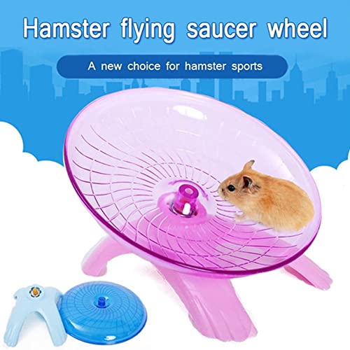 XUEJIAN Mascota Hámster Platillo Volador Rueda Ejercicio Ratón Trotar Correr Disco Jaula Spinner Juguetes para Ratones Chinchilla Conejillo de Indias Ardilla Rata Jerbos Animales pequeños