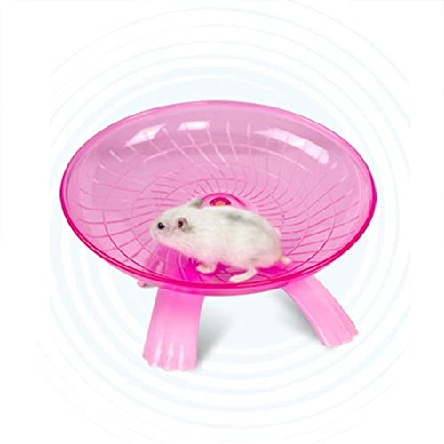 XUEJIAN Mascota Hámster Platillo Volador Rueda Ejercicio Ratón Trotar Correr Disco Jaula Spinner Juguetes para Ratones Chinchilla Conejillo de Indias Ardilla Rata Jerbos Animales pequeños