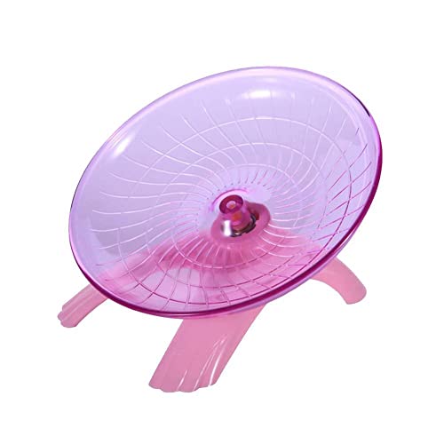 XUEJIAN Mascota Hámster Platillo Volador Rueda Ejercicio Ratón Trotar Correr Disco Jaula Spinner Juguetes para Ratones Chinchilla Conejillo de Indias Ardilla Rata Jerbos Animales pequeños