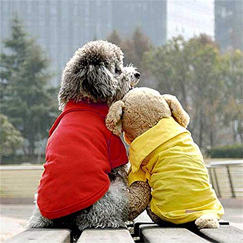 Yagoal Chaleco Perro Verano Verano Ropa para Perros Cómodo Ropa para Mascotas Bulldog Francés Ropa Gatito Ropa Cachorro Ropa Ropa Linda Abrigo de Perro Yellow,XS