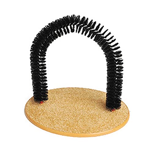 yahede Arco Rascador para Gatos Masajeador De Gatitos Y Arco para Rascar para Mascotas Autoaseo con Almohadilla para Rascar En La Parte Inferior Gatos Y Gatitos Juguetones Unusual