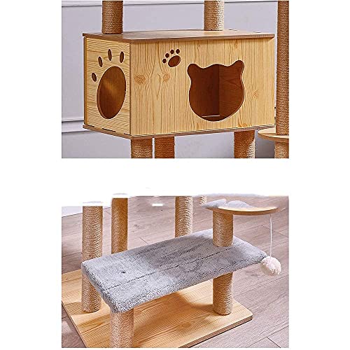 YAMMY Árbol para Gatos, Marco para trepar para Gatos, Marco para trepar para Gatos con Hoja de Loto, Nido para Gatos, Plataforma de Buceo integrada, Tablero para agarrar, (árbol para Gatos)