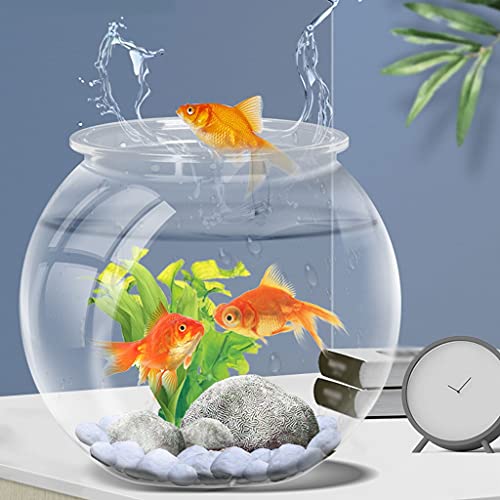 YIFEI2013-SHOP acuarios Esquema de pez de Colores Transparente de Escritorio Tanque de Peces Ornamental Creativo Tanque de Tortuga pequeña Tortuga de Tortuga Aquarium peceras (Size : 6.69IN)