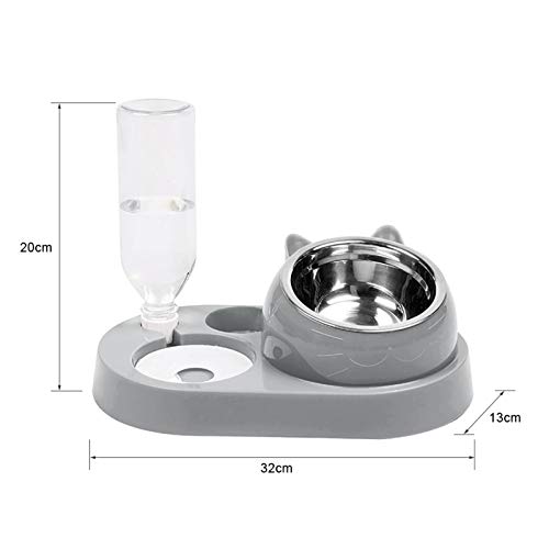 YIFEID Cuenco para Perros Dispensador De Agua De Alimentación Multifuncional De Mascotas Dispensador Automático De Alimentación Automáticos para Beber Botella para Perros