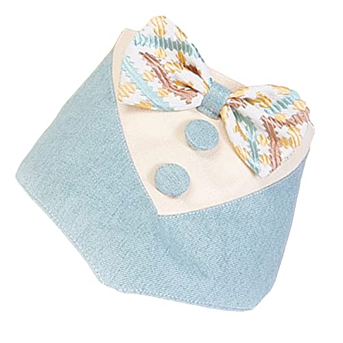 Yinuoday Pañuelo para Perro Pañuelo para Perro Pañuelo Triangular para Perro Pañuelo para Cabeza Triangular con Lazo Bonito Pañuelo Triangular para Perros Pequeños Medianos Cachorros Gatos