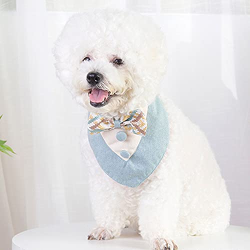 Yinuoday Pañuelo para Perro Pañuelo para Perro Pañuelo Triangular para Perro Pañuelo para Cabeza Triangular con Lazo Bonito Pañuelo Triangular para Perros Pequeños Medianos Cachorros Gatos