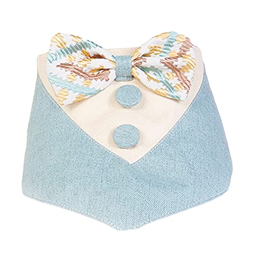 Yinuoday Pañuelo para Perro Pañuelo para Perro Pañuelo Triangular para Perro Pañuelo para Cabeza Triangular con Lazo Bonito Pañuelo Triangular para Perros Pequeños Medianos Cachorros Gatos