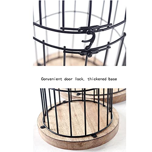 YIXIN2013SHOP Jaula de Vuelo de Hierro Arte Hogar Sala de Estar Vino Armario Decoración Retro Pájaro Jaula Verde Planta Decoración Adecuado for Pequeñas Pájaros Jaula para Pájaros (Size : Large)