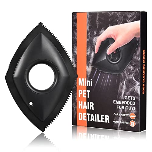 YJYJ Mini cepillo removedor de pelo para mascotas, removedor de pelo para perro, gato, para limpieza, color negro
