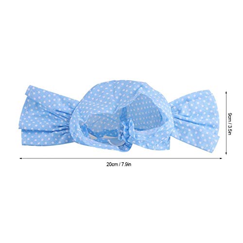 YongliJc Decoración de Cabeza de Gato, Tocado de Sombrero de Gato, Disfraz de Gato de Mezcla de algodón, Exquisito y cómodo, Adecuado para decoración de Vacaciones de Gato(Azul)