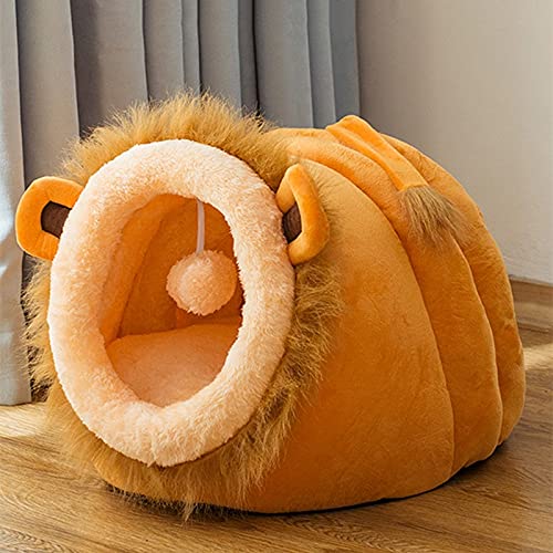 YOULIER Cama de gato extraíble Casa de perrera Cama de perro Nido de mascotas Tienda de gato Perro perrera Casa Cojín Sofá Cama Casa de Gato Cama Mascota S Vaca