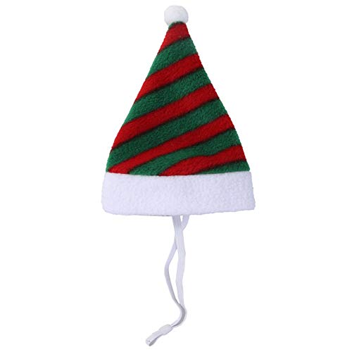 Yusea Gorro de peluche para mascotas, Papá Noel, Navidad, gato, perro, invierno, cálido, para Navidad, fiesta, decoración, divertido y dulce