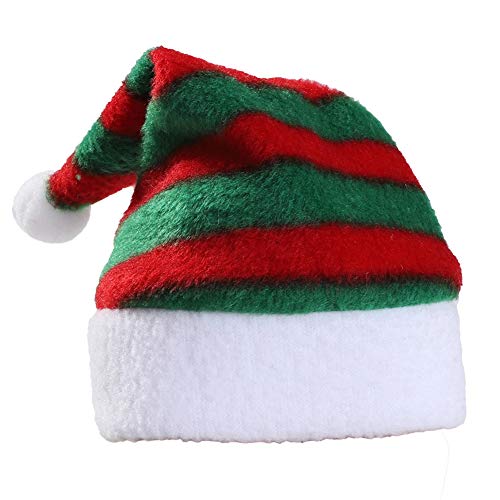 Yusea Gorro de peluche para mascotas, Papá Noel, Navidad, gato, perro, invierno, cálido, para Navidad, fiesta, decoración, divertido y dulce