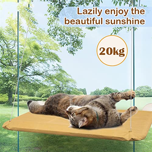 YYCESS Linda Mascota Hamaca Osos 20kg Gato, Asiento de Sol Ventana Mascota Gato Hamaca, cómodo Gato Mascota Cama Peluche Suave Cama Mascota (Color : Blue, Size : M)