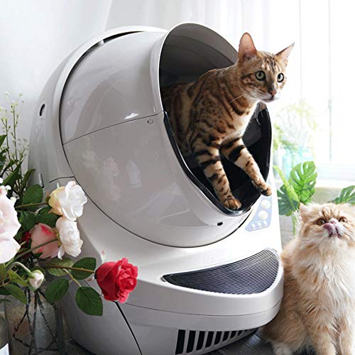 Z-Color Gato Inteligente automático WC Completamente Cerrado eléctrico Inteligente Gato del Animal doméstico del tocador del tocador Desodorantes for Mascotas Pet Grande