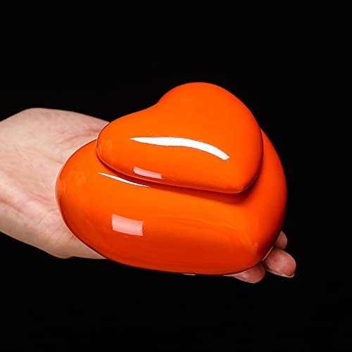 ZHBY Amor Corazón En Forma De Urna, Deja Que Los Muertos No Sean Perturbados En El Cielo, Dispersando La Urna For Las Cenizas Humanas, Usadas For Conmemorar A Su Ser Querido O Urnas For Mascotas