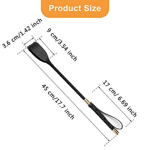 Zhichengbosi Cultivo de equitación de piel sintética, con mango de gel antideslizante