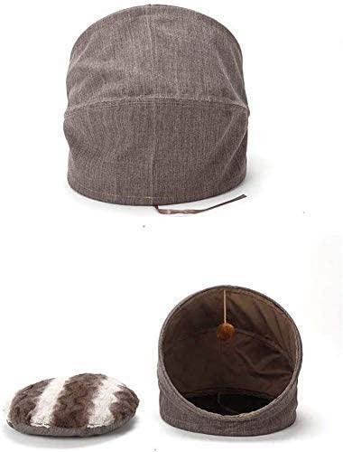 ZHWDD CERRAS Cerradas CERRAS PERRIRAS GAT Bolsa de Dormir Pet Fusion Fusion Cozy DESIGNA DE CUERZA COMENTARIO PEQUEÑOS Gatos PEQUEÑOS MARRÓN qujunji
