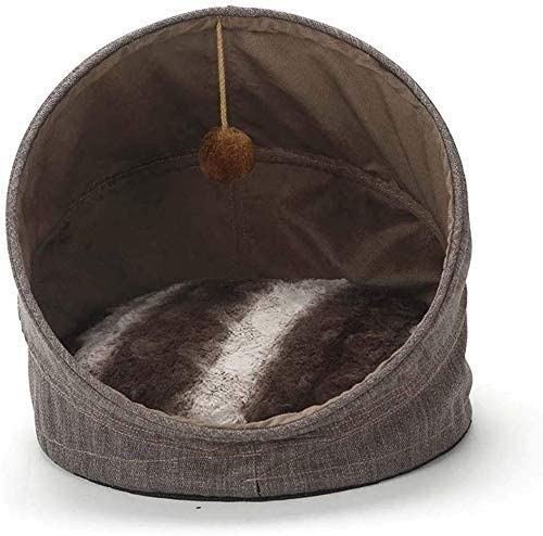 ZHWDD CERRAS Cerradas CERRAS PERRIRAS GAT Bolsa de Dormir Pet Fusion Fusion Cozy DESIGNA DE CUERZA COMENTARIO PEQUEÑOS Gatos PEQUEÑOS MARRÓN qujunji