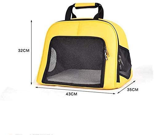 ZHWDD PU Bolso Gato Kennels Transpirable Handheld Lounge Bolsa de Gato portátil Suministros for Mascotas for Gatos Interiores qujunji