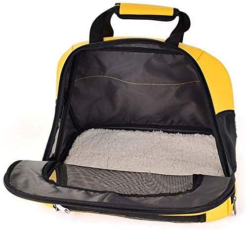 ZHWDD PU Bolso Gato Kennels Transpirable Handheld Lounge Bolsa de Gato portátil Suministros for Mascotas for Gatos Interiores qujunji
