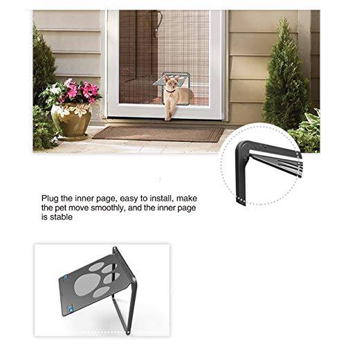 ZHXY Puerta para Gato,Puerta para Perros y Gatos Puerta Mosquitera para Mascotas Gatera de Gatos con Malla para Perros Pequeños,Puerta de Malla para Mascotas