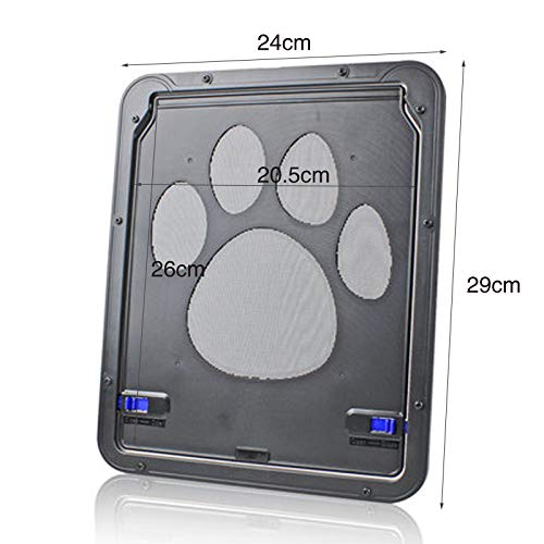 ZHXY Puerta para Gato,Puerta para Perros y Gatos Puerta Mosquitera para Mascotas Gatera de Gatos con Malla para Perros Pequeños,Puerta de Malla para Mascotas