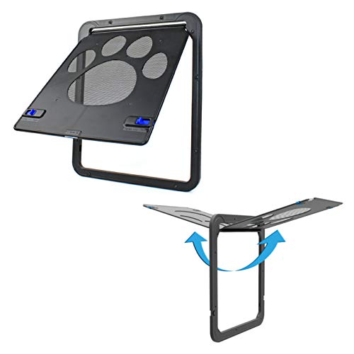 ZHXY Puerta para Gato,Puerta para Perros y Gatos Puerta Mosquitera para Mascotas Gatera de Gatos con Malla para Perros Pequeños,Puerta de Malla para Mascotas