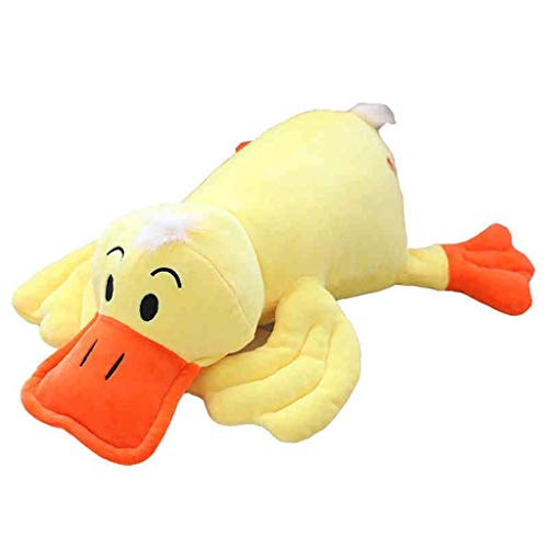 ZMDZA Juguete de Peluche, Cama Tiempo Divertido del Animal Relleno de los Juguetes, Lindo Suave Felpa Pato - Regalos Amarillos for bebés for niños (Size : 60cm)