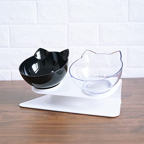 ZMJYH Cat NAPF DOGAPF, Soporte de tamaño Gratis Terry Food and Water Bowls para Gatos Perros Alimentador Productos para Mascotas Tazón de Fuente,2