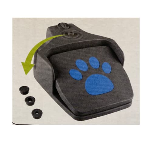 Zoofari Fuente de agua para perro para refrescar, jugar y beber con una almohadilla de prensa grande para que el perro controle.