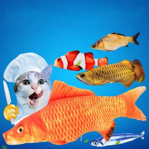 ZT Gato pez de juguete USB electrónica animal doméstico del gato de juguete eléctrico de carga de simulación Fish Juguetes for el perro de mascar Gato que juega Suministros morder 2020 con cable30cm U