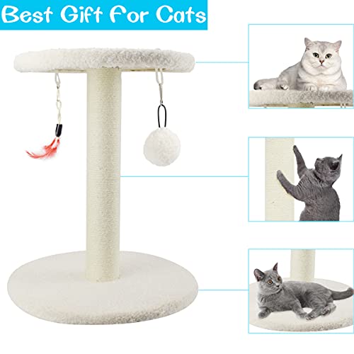 Zubita Árbol para Gatos, Grande Rascador de Gatos Árbol Rascador Torre de Escalada árbol para Gatos Juguetes de Sisal Natural para Gatos de Interior Que Juegan, se Relajan y Duermen