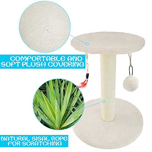 Zubita Árbol para Gatos, Grande Rascador de Gatos Árbol Rascador Torre de Escalada árbol para Gatos Juguetes de Sisal Natural para Gatos de Interior Que Juegan, se Relajan y Duermen