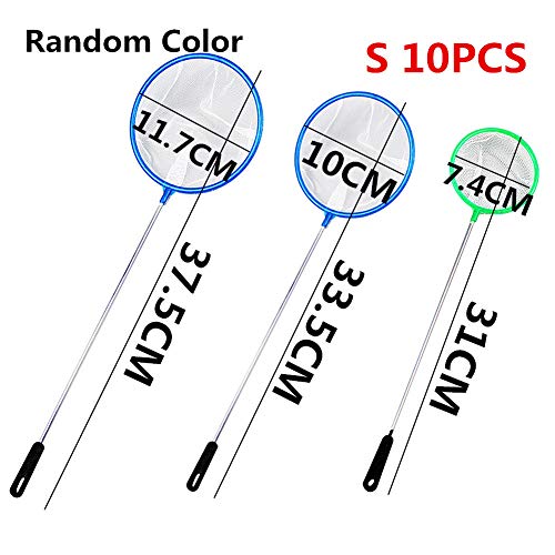 ZUOLUO Accesorios Acuarios y Peceras Salabre Pesca Mantener Las Redes de Pesca Decoraciones y Accesorios para peceras Limpiador de Vidrio para pecera s,10pcs