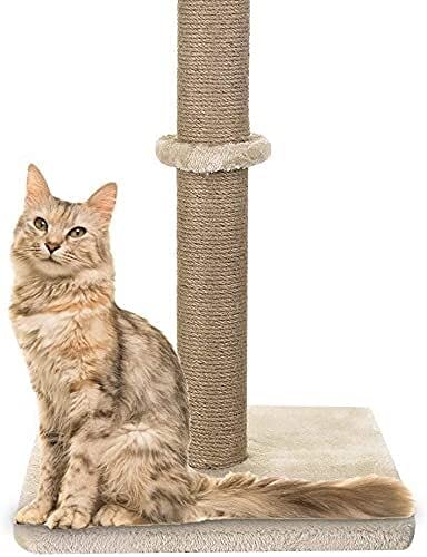 zxb-shop Tabla de rascar para Gatos Gato rasguño Poste, raspador de Garra de Gato Giratorio de 360 ​​Grados con Pelota Colgante, Muebles de Gato, Peluche Suave Suave Postes rascadores para Gatos