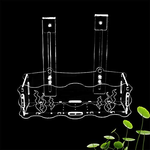 ZZM Plantador de Colgador de Acuario, Tanque de Peces Plantas de Agua Copa de siembra Semillas de Agua de acrílico Transparente Adorno de plantación de Hierba Ornamento Maceta Decoración del hogar