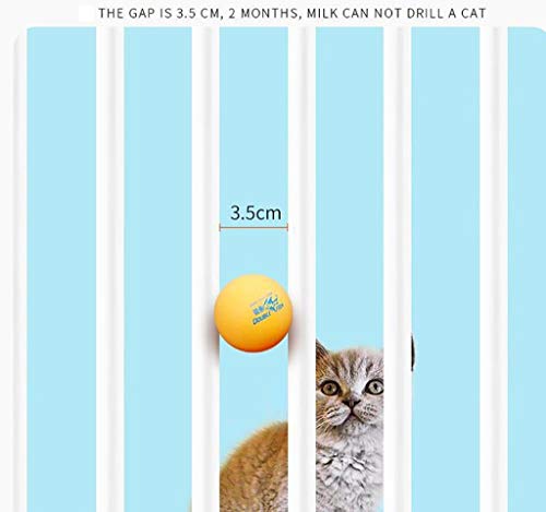 ZZRS Cerca de la Puerta del Gato Mascota Perro Mascota Barandilla de Interior casero Anti-Salto Aislamiento de la Cerca por 46cm del pequeño Gato de la Puerta Abierta, 3.5cm Gap, de 120 cm de Altura