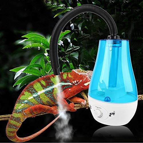 01 Humidificador de Reptiles, Sistema de nebulización Manguera telescópica Tanque de Agua Ajustable 3L Humidificador de Anfibios Ultra(European regulations)