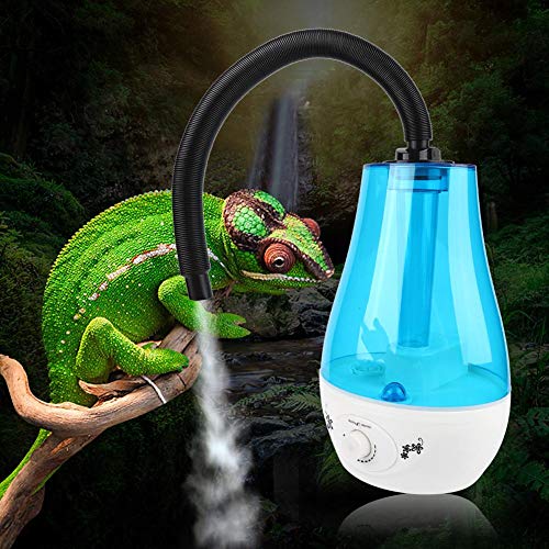01 Humidificador de Reptiles, Sistema de nebulización Manguera telescópica Tanque de Agua Ajustable 3L Humidificador de Anfibios Ultra(European regulations)