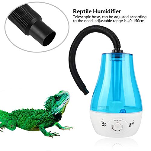 01 Humidificador de Reptiles, Sistema de nebulización Manguera telescópica Tanque de Agua Ajustable 3L Humidificador de Anfibios Ultra(European regulations)